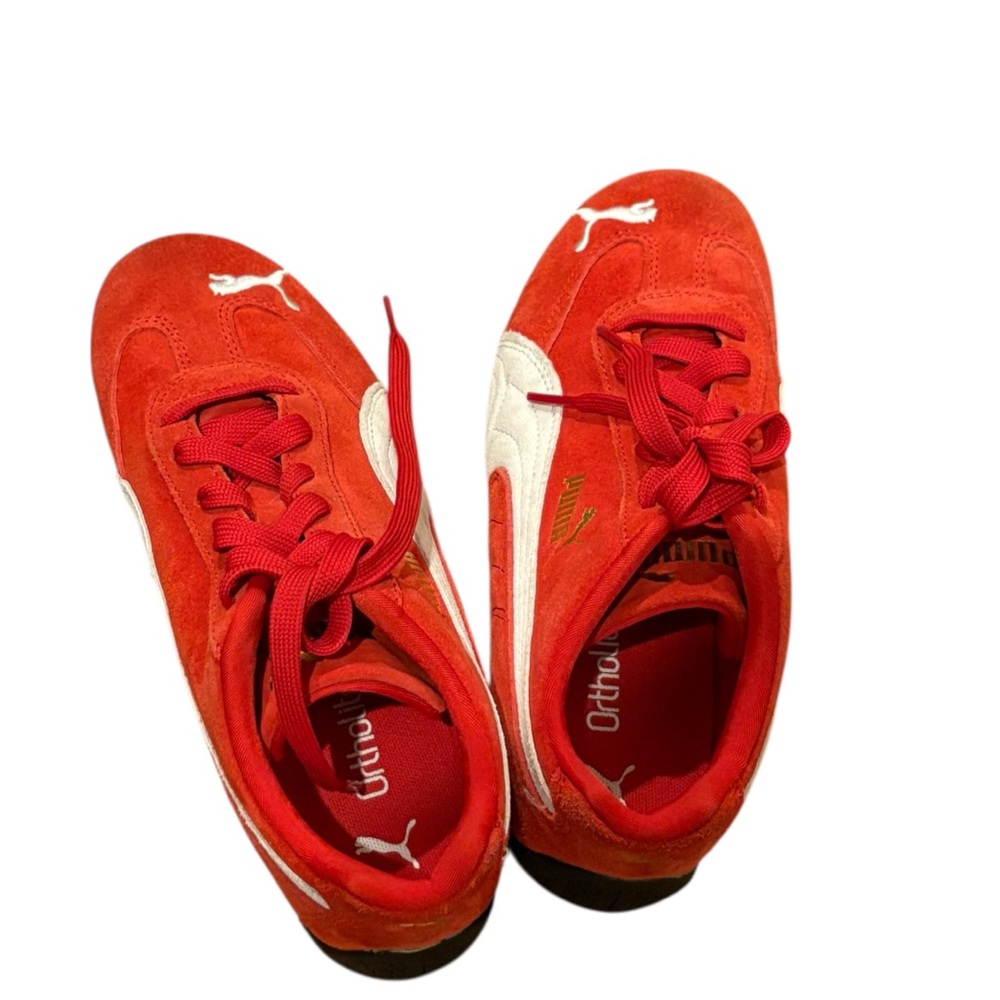 Puma Speedcat  Red and White Sneakers